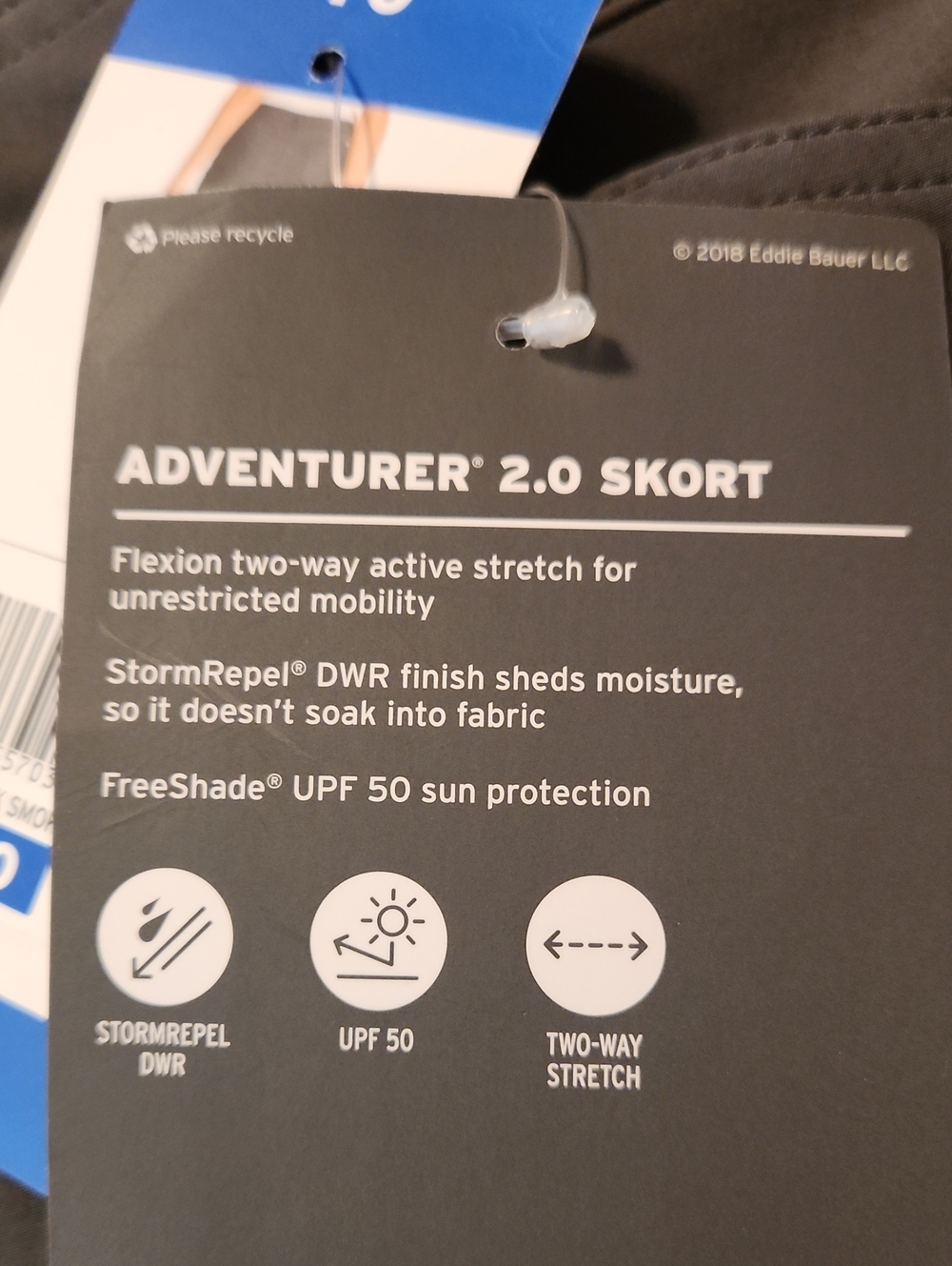 Eddie Bauer Adventurer 2.0 Skort Dark Smoke Size 10 - Picture 14 of 14